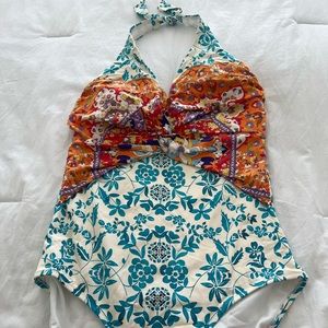 Johnny Was Twist One Piece Swimsuit